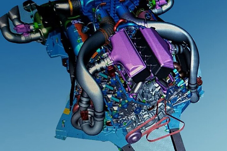 2019 Chevrolet Corvette twin turbo engine