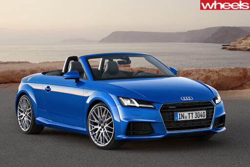 Blue -Audi -TT-front