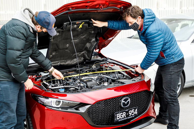 Mazda3 Skyactiv engine bay