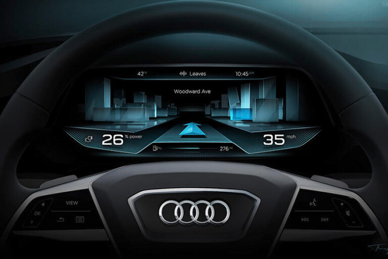 Audi A8 virtual dashboard