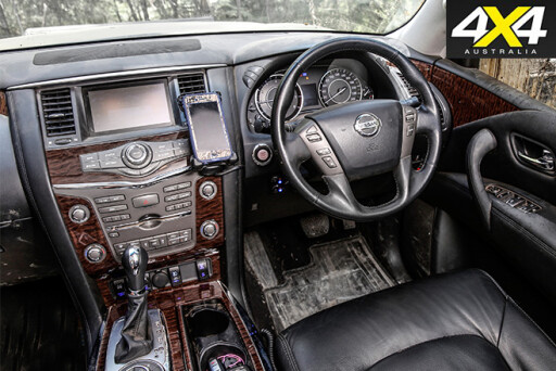 Custom 4x4 Y62 Nissan Patrol interior