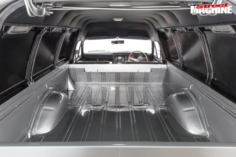 Ford Falcon XW GS panel van interior rear