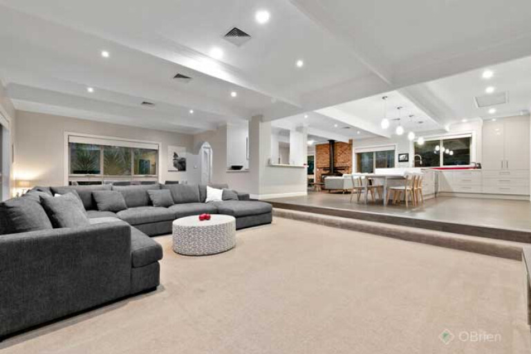 Melbourne House Dream Garage Living Room Jpg