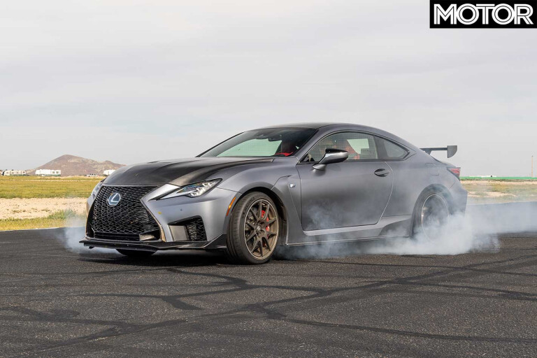 2019 Lexus RC F Track Edition Burnout Jpg