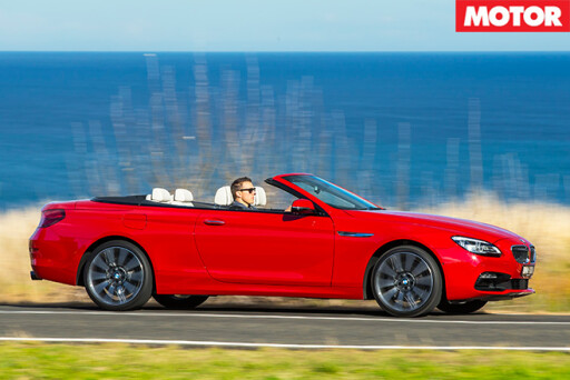 BMW 640i Convertible review side