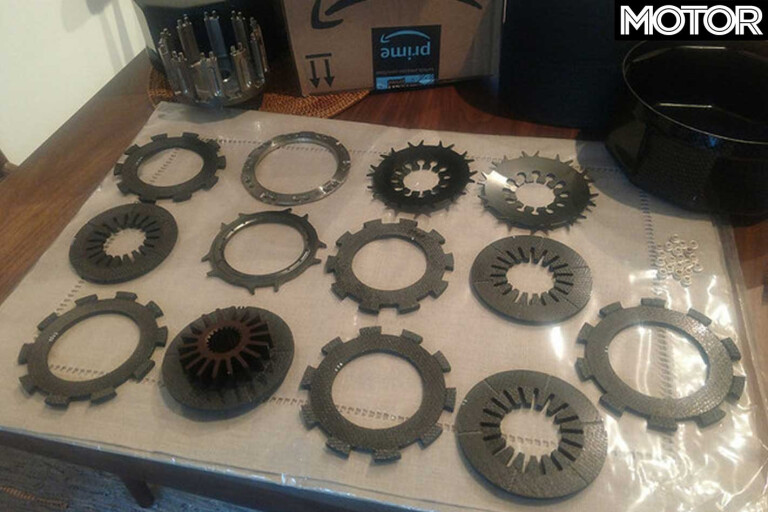 Bmw M 3 Receives F 1 Race Clutch Pack Disassembled Jpg