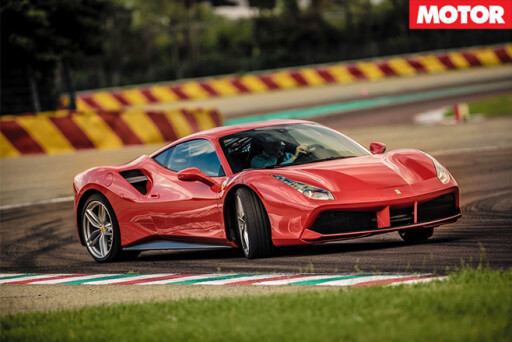 Ferrari drifting
