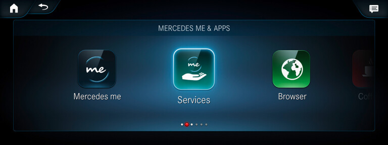 Mercedes A Class MBUX App Screen Jpg