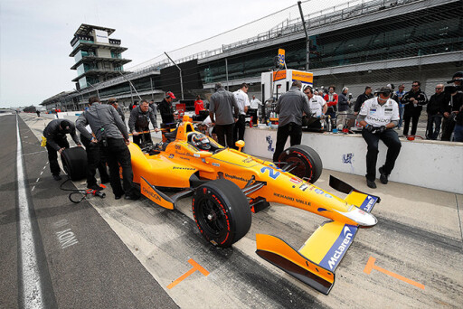 Fernando Alonso IndyCar shakedown