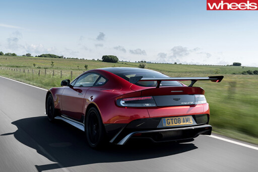 Aston -Martin -Vantage -GT8-driving -rear