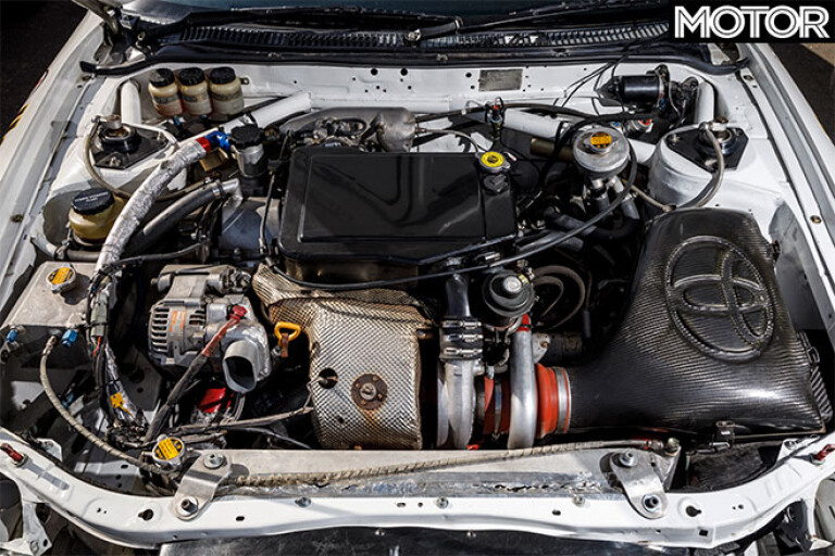 Bates Toyota Celica GT-Four rally car engine
