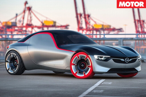 Opel gt concept front