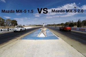 Mazda MX-5 drag race