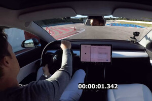 Nico Rosberg Tesla Model 3 Performance Track Mode tested