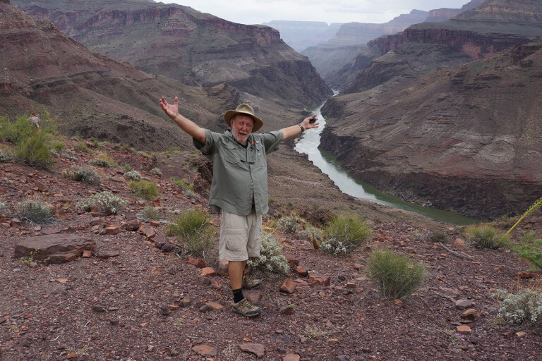 Ron Moon in the Grand Canyon, USA