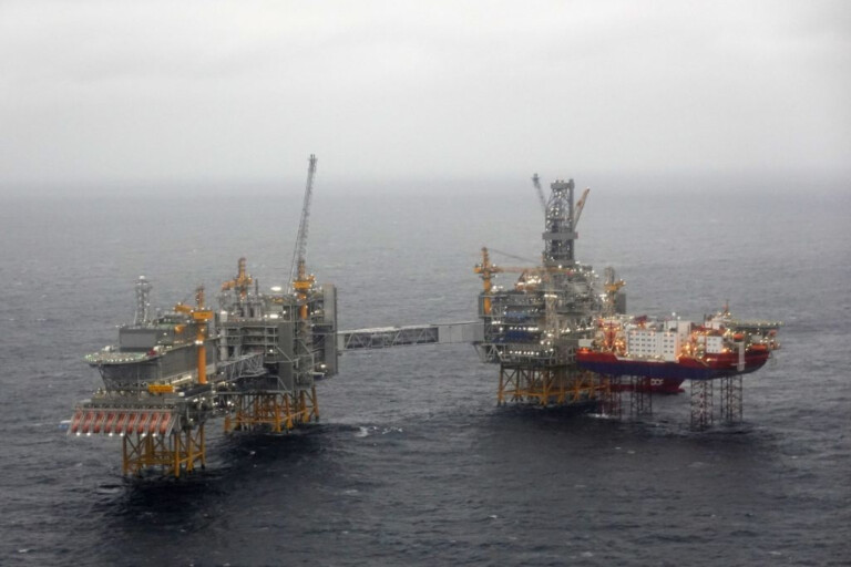 North Sea oil drilling