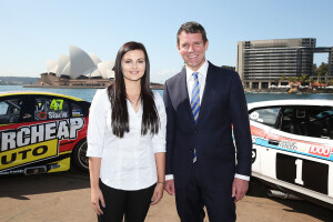 Renee Gracie with NSW premier Mike Baird