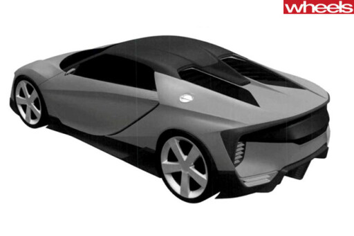 Honda -ZSX-model -trademark -rear -side