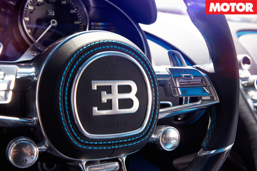 Bugatti Chiron steering wheel