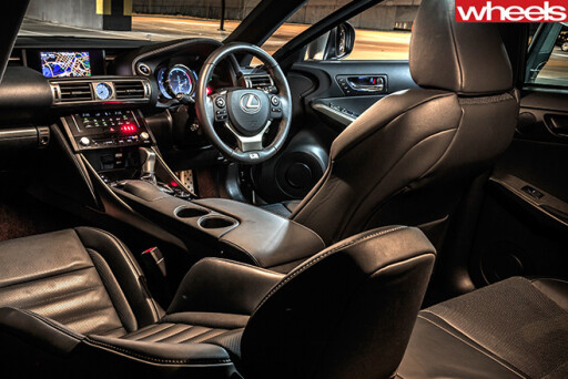Lexus -IS-interior -from -rear -seats