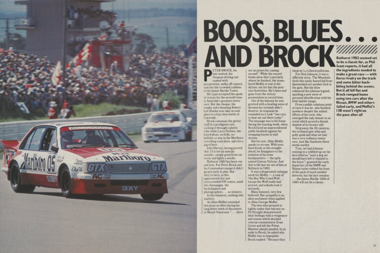 1983 Holden Commodore Boos Blues and Brock
