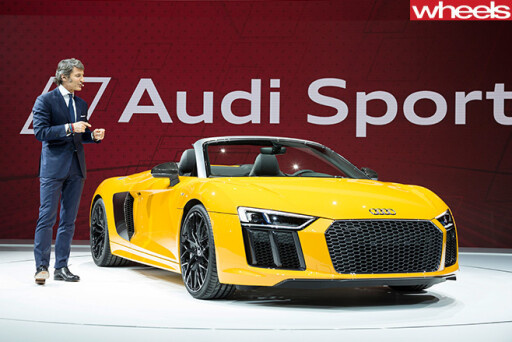 Audi -R8-Spyder -front -front -reveal