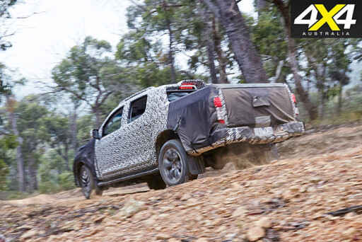 2017 Holden Colorado rear driving fast