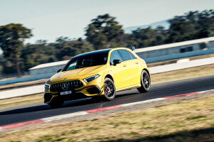 Mercedes-AMG A45 S takes on the MOTOR Shootout