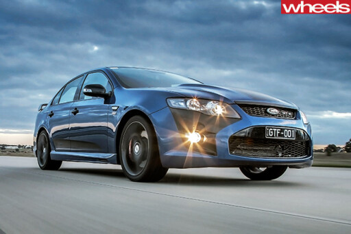 2014-Ford -Falcon -GT-F-driving -front