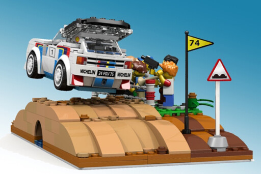 Lego-built Peugeot 205 T16 Evo 2 set