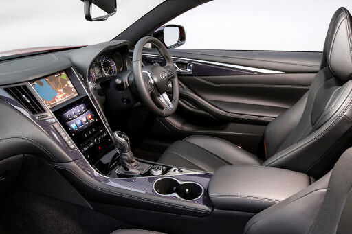 Infiniti Q60 Red Sport interior