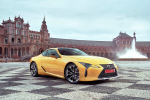 2017 Lexus LC Front Side yellow static