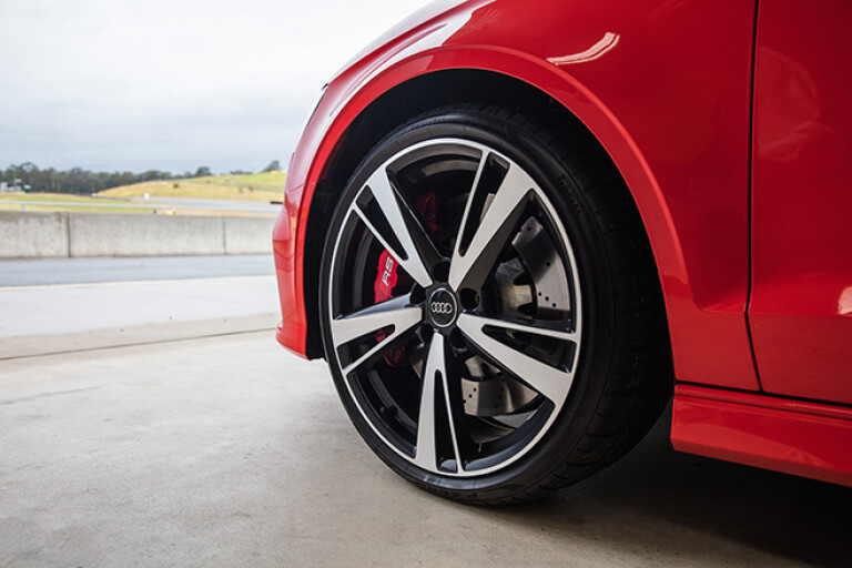 Audi RS3 five-arm wheels
