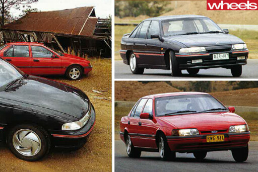 1992-Ford -Falcon -and -Holden -Commodore -comparison
