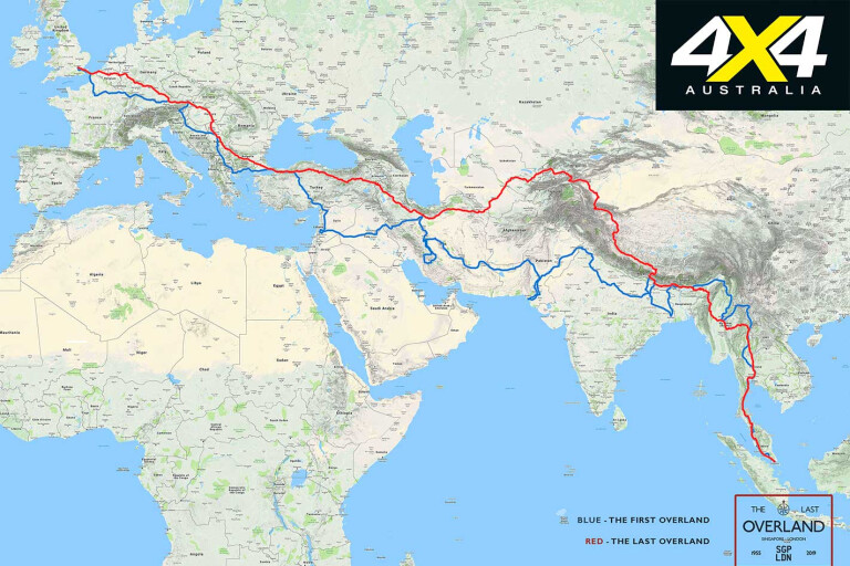 The Last Overland Expedition Map Jpg