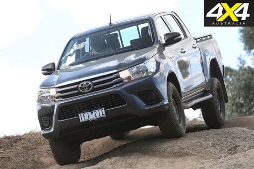 Toyota hilux driving front