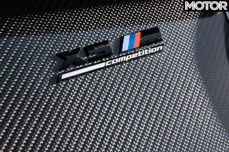 BMW X5M Competition badge