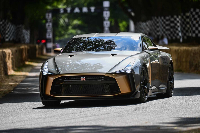 Nissan GT-R50 by Italdesign in action at Goodwood news