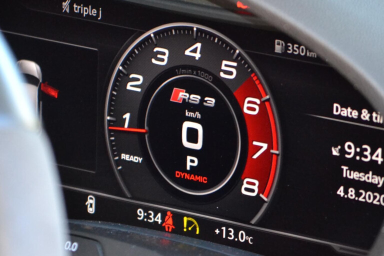 Audi RS3 tachometer