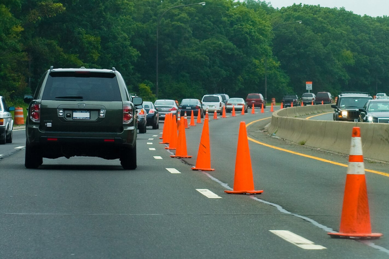 traffic witches hats