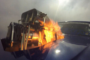 Burnout King Engine Bay fire