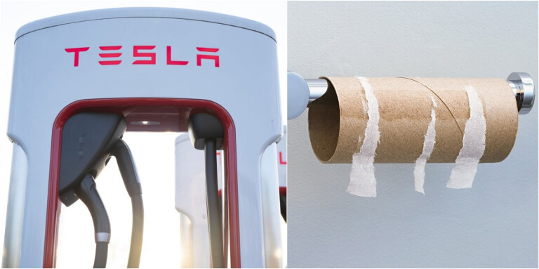 Tesla toilet papera