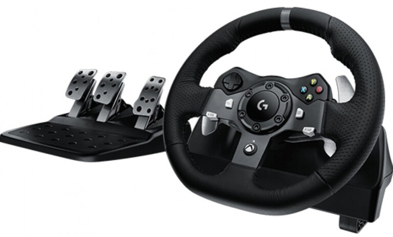 racing sim wheel & pedals