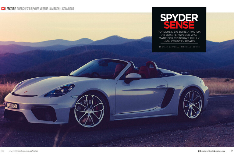 Porsche Spyder spread