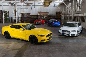 Ford Mustang, Audi A4, Honda Civic, Holden Astra
