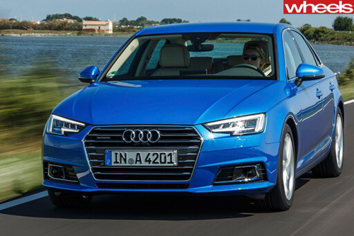 Audi -A4-First -Drive -front -of -car