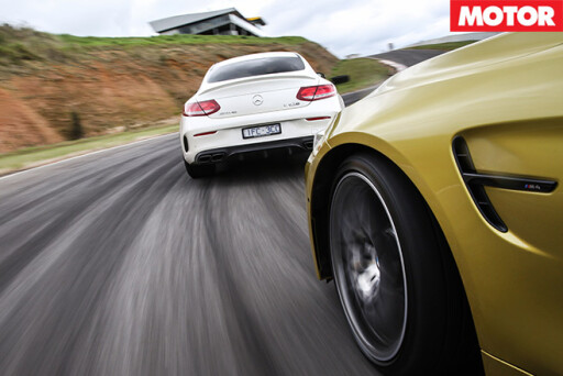 Mercedes -AMG-C63-S-Coupe -vs -BMW-M4-Competition -racing