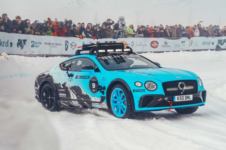 Bentley Continental GT ice racing
