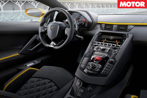2017 Lamborghini Aventador S interior