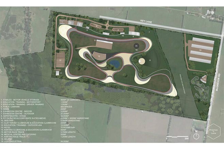 Cardinia Motor Recreation and Education Complex layout